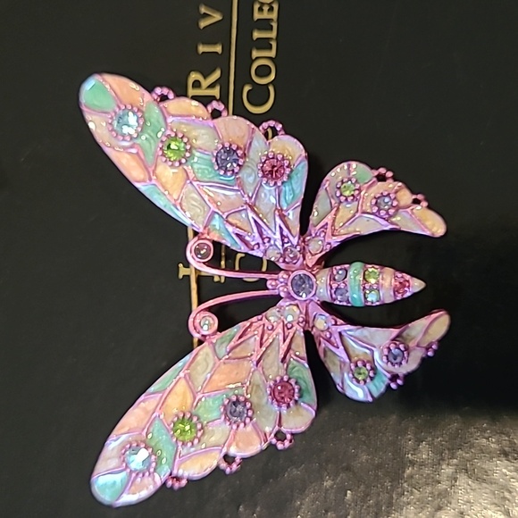 VINTAGE JOAN RIVERS CLASSICS COLLECTION BUTTERFLY BROOCH - Picture 7 of 7
